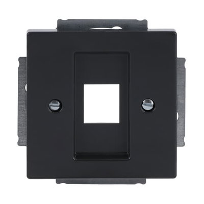 Zentralscheibe Modular-Jack-Einsatz, Keystone 1-fach anthrazit - Plattform 63