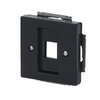Zentralscheibe Modular-Jack-Einsatz, Keystone 1-fach anthrazit - Plattform 63  
