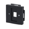 Zentralscheibe Modular-Jack-Einsatz, Keystone 1-fach anthrazit - Plattform 63