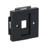 Zentralscheibe Modular-Jack-Einsatz, Keystone 1-fach anthrazit - Plattform 63  