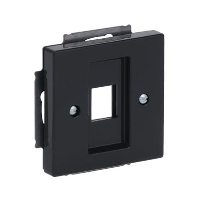 Zentralscheibe Modular-Jack-Einsatz, Keystone 1-fach anthrazit - Plattform 63  