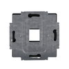 Zentralscheibe Modular-Jack-Einsatz, Keystone 1-fach anthrazit - Plattform 63  