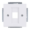 Zentralscheibe Modular-Jack-Einsatz, Keystone 1-fach studioweiß matt -