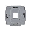 Zentralscheibe Modular-Jack-Einsatz, Keystone 1-fach schwarz matt - Plattform 63