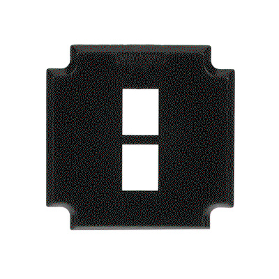 Sockel für 2 Modular-Jack-Buchsen 0210 und 0211   