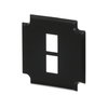 Sockel für 2 Modular-Jack-Buchsen 0210 und 0211   