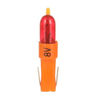 Steck-Glimmlampe für Taster Glühlampe/orange, 40 mA, 8 V AC/DC orange   