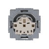 SCHUKO® Steckdosen-Einsatz mit Aufdruck EDV Safety+ alusilber - Plattform 63