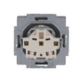 SCHUKO® Steckdosen-Einsatz mit Aufdruck EDV Safety+ alusilber - Plattform 63