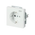 SCHUKO® Steckdosen-Einsatz mit Aufdruck EDV Safety+ studioweiß matt -