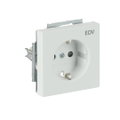SCHUKO® Steckdosen-Einsatz mit Aufdruck EDV Safety+ studioweiß matt -