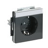 SCHUKO® Steckdosen-Einsatz Safety+ mit Beschriftungsfeld anthrazit - Plattform
