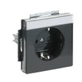 SCHUKO® Steckdosen-Einsatz Safety+ mit Beschriftungsfeld anthrazit -