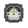 SCHUKO® Steckdosen-Einsatz Safety+ mit Beschriftungsfeld edelstahl - pur