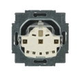 SCHUKO® Steckdosen-Einsatz Safety+ mit Beschriftungsfeld edelstahl - pur