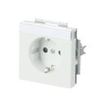 SCHUKO® Steckdosen-Einsatz Safety+ mit Beschriftungsfeld studioweiß matt -