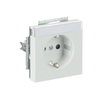 SCHUKO® Steckdosen-Einsatz Safety+ mit Beschriftungsfeld studioweiß matt -