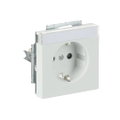 SCHUKO® Steckdosen-Einsatz Safety+ mit Beschriftungsfeld studioweiß matt -