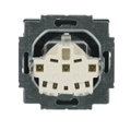 SCHUKO® Steckdosen-Einsatz Safety+ mit Beschriftungsfeld schwarz matt -