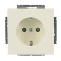 SCHUKO® Steckdosen-Einsatz Safety+ ohne Spreize elfenbeinweiß - Plattform 63