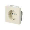 SCHUKO® Steckdosen-Einsatz Safety+ ohne Spreize elfenbeinweiß - Plattform 63