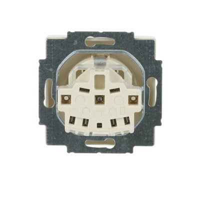 SCHUKO® Steckdosen-Einsatz Safety+ ohne Spreize elfenbeinweiß - Plattform 63