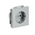 SCHUKO® Steckdosen-Einsatz Safety+ ohne Spreize alusilber - Plattform 63