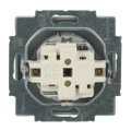 SCHUKO® Steckdosen-Einsatz Safety+ mit Schraubklemmen alusilber - Plattform 63