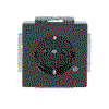 SCHUKO® Steckdosen-Einsatz Safety+ mit LED Kontrolllicht /grün anthrazit -