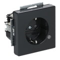SCHUKO® Steckdosen-Einsatz Safety+ mit LED Kontrolllicht /grün anthrazit -