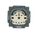SCHUKO® Steckdosen-Einsatz Safety+ mit Schraubklemmen alusilber - Plattform 63