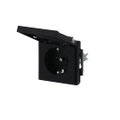 SCHUKO® Steckdosen-Einsatz Safety+ mit Klappdeckel mit Beschriftungsfeld