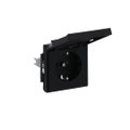 SCHUKO® Steckdosen-Einsatz Safety+ mit Klappdeckel mit Beschriftungsfeld