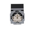 SCHUKO® Steckdosen-Einsatz Safety+ mit Klappdeckel mit Beschriftungsfeld