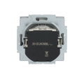 SCHUKO® Steckdosen-Einsatz Safety+ mit LED Kontrolllicht /grün mit Klappdeckel