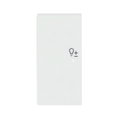Wippe 2-fach links, mit Symbol "Dimmer"