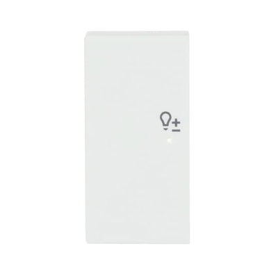 Wippe 2-fach links, mit Symbol "Dimmer"
