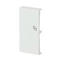 Wippe 2-fach links, mit Symbol "Dimmer"
