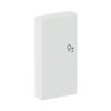 Wippe 2-fach links, mit Symbol "Dimmer"   