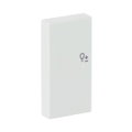 Wippe 2-fach links, mit Symbol "Dimmer"