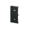 Wippe 2-fach links, mit Symbol "Play/Pause"   