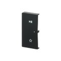 Wippe 2-fach links, mit Symbol "Play/Pause"