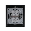 SCHUKO® Doppelsteckdose Komplettabdeckung Safety+ anthrazit - Plattform 63