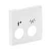 Zentralscheibe Rufeinheit als Diagnostik-/Steckkontakt  studioweiß - Plattform