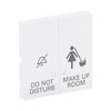 Wippe mit Aufdruck DO NOT DISTURB/MAKE UP ROOM mit kleiner transparenter