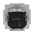 SCHUKO® Steckdosen-Einsatz Safety+ mit LED Kontrolllicht /grün studioweiß -