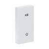 Wippe 2-fach links, mit Symbol "Play/Pause"   