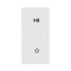 Wippe 2-fach links, mit Symbol "Play/Pause"   