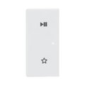 Wippe 2-fach links, mit Symbol "Play/Pause"