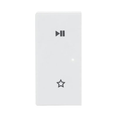 Wippe 2-fach links, mit Symbol "Play/Pause"   